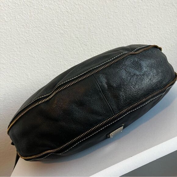 DOONEY & BOURKE Black Hobo Expandable Shoulder Bag - Picture 7 of 11